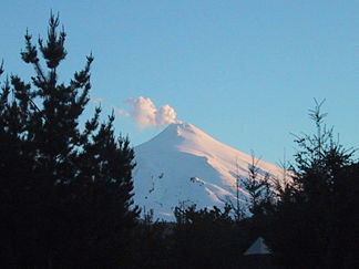 Der Vulkan Villarrica südlich von Pucón