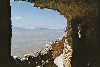 Die Mündung der Gironde vom rechten Ufer aus gesehen