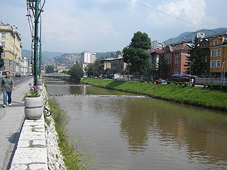 Miljacka in Sarajevo