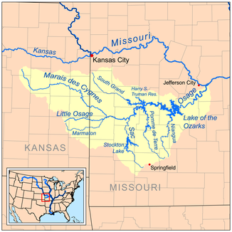 Einzugsgebiet des Osage River