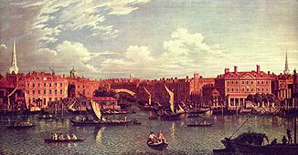 Mündung des River Fleet (Samuel Scott, circa 1750)