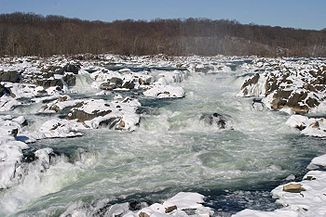 Great Falls of the Potomac River im Winter