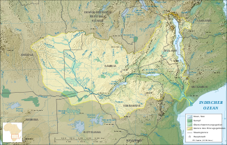 Karte des Flussverlaufs