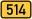 Bundesstraße 514 number.svg