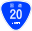 Japanese National Route Sign 0020.svg
