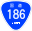 Japanese National Route Sign 0186.svg