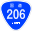 Japanese National Route Sign 0206.svg