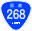 Japanese National Route Sign 0268.svg