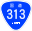 Japanese National Route Sign 0313.svg