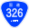 Japanese National Route Sign 0326.svg