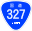 Japanese National Route Sign 0327.svg