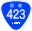 Japanese National Route Sign 0423.svg