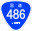 Japanese National Route Sign 0486.svg