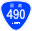 Japanese National Route Sign 0490.svg
