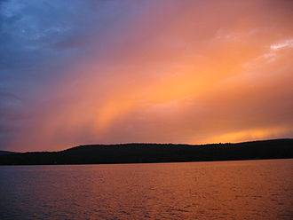 Sonnenuntergang am Lac Témiscouata