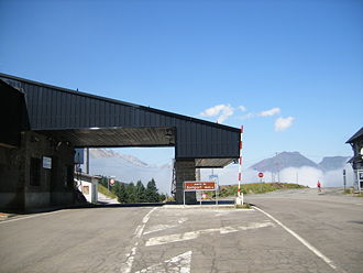 Der ehemalige Grenzkontrollpunkt am Somportpass