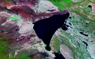 Ulungur-See, Satellitenbild