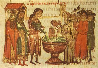 Die Christianisierung der Bulgaren, Auszug aus der Manasses-Chronik