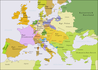 Europa nach dem Frieden von Aachen