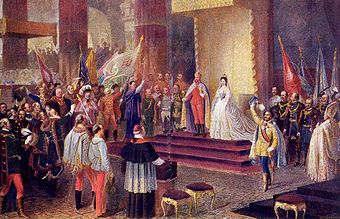 Krönung von Kaiser Franz Josef zum König von Ungarn