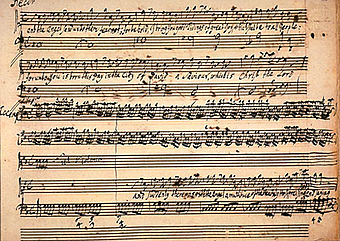 Händels Manuskript des Messias