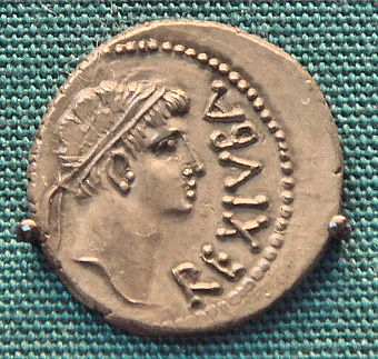 Münze mit dem Kopf Jubas II.