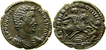 Münze des Nepotianus