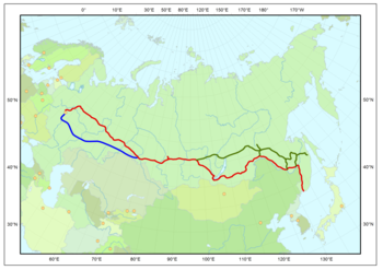 Strecke der Baikal-Amur-Magistrale