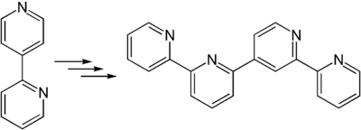 Synthese von 2,2′:4′,2′′:6′′,2′′′-Quaterpyridin