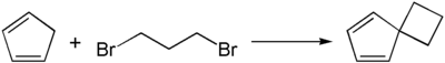 Synthese einer Spiroverbindung mit 1,3-Dibrompropan