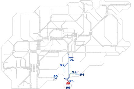 Netzplan der Linien 90 bis 99