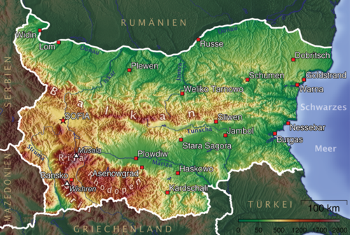 Geographie Bulgariens