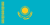 Die Nationalflagge Kasachstans
