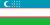 Die Nationalflagge Usbekistans