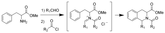 N-Acyliminium-Variante der Pictet-Spengler-Reaktion