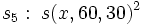 s_5: \;s(x,60,30)^2