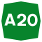 Autostrada A20 Italia.svg