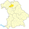 Lage des Landkreises Bamberg in Bayern
