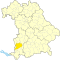 Lage des Landkreises Unterallgäu in Bayern