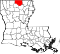 Map of Louisiana highlighting Union Parish.svg