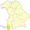 Lage des Landkreises Oberallgäu in Bayern