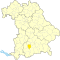 Lage des Landkreises Starnberg in Bayern