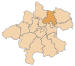 Lage des Bezirkes Urfahr-Umgebung innerhalb Oberösterreichs