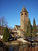 Außenansicht der Kirche St. Johannes Baptist in Saalhausen