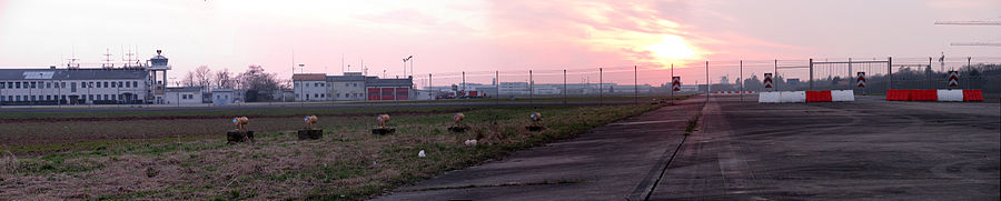 Panoramabild des Heliports von Osten