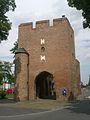 Stadtbefestigung der Stadt Zülpich mit Grabenzone und den erhaltenen vier Stadttoren