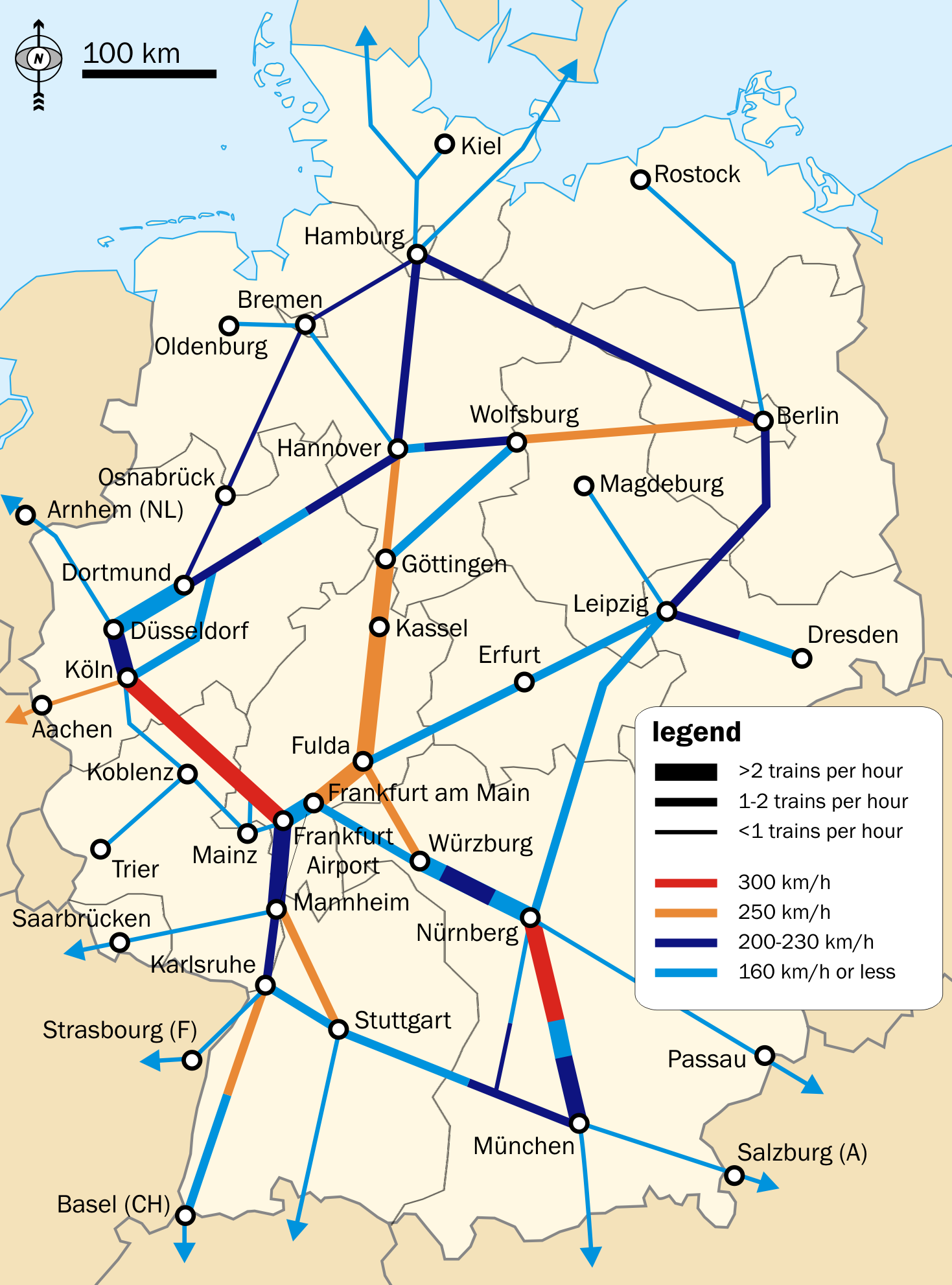 Liste der Intercity-Express-Linien