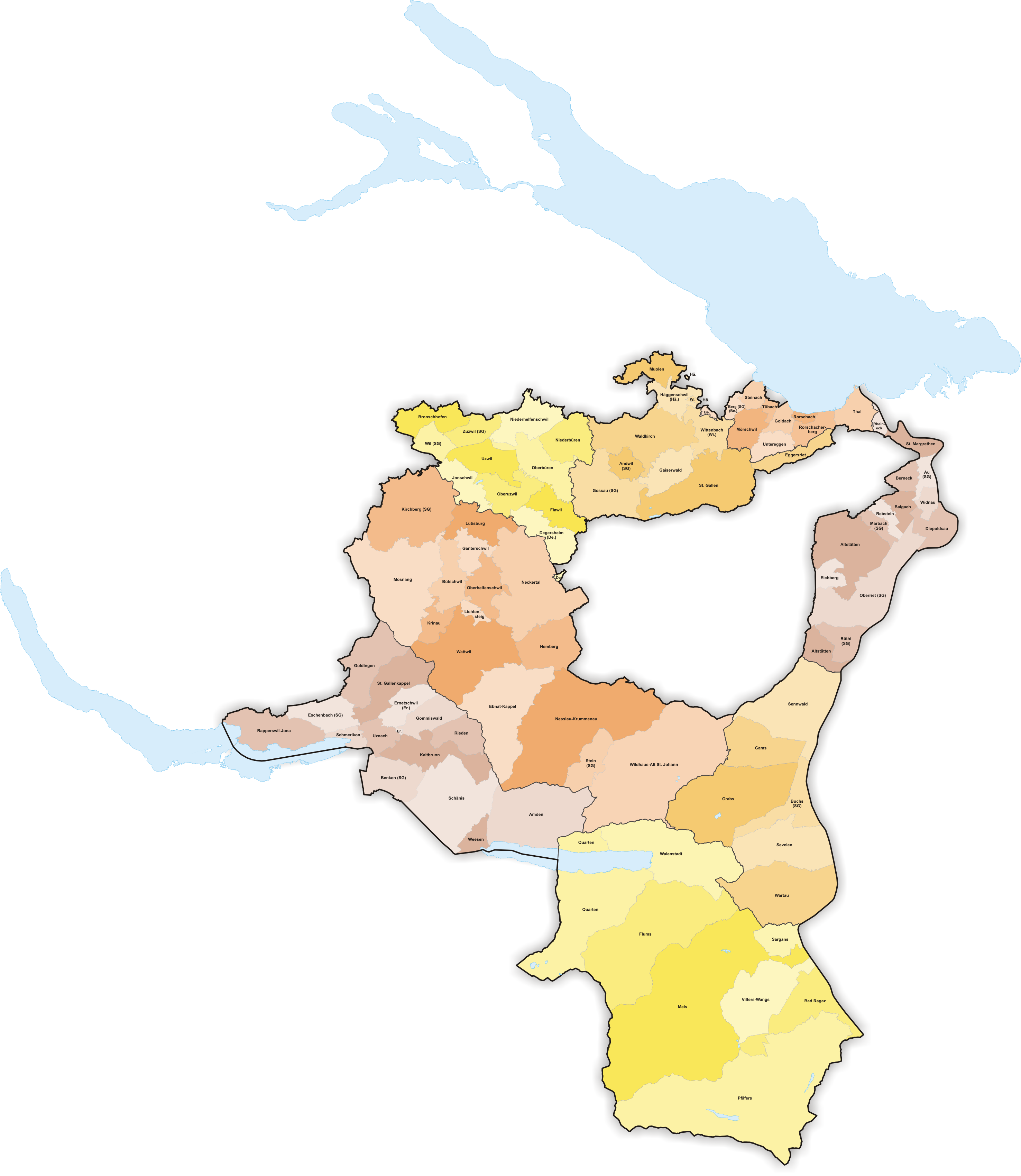 Wahlkreise kanton st gallen