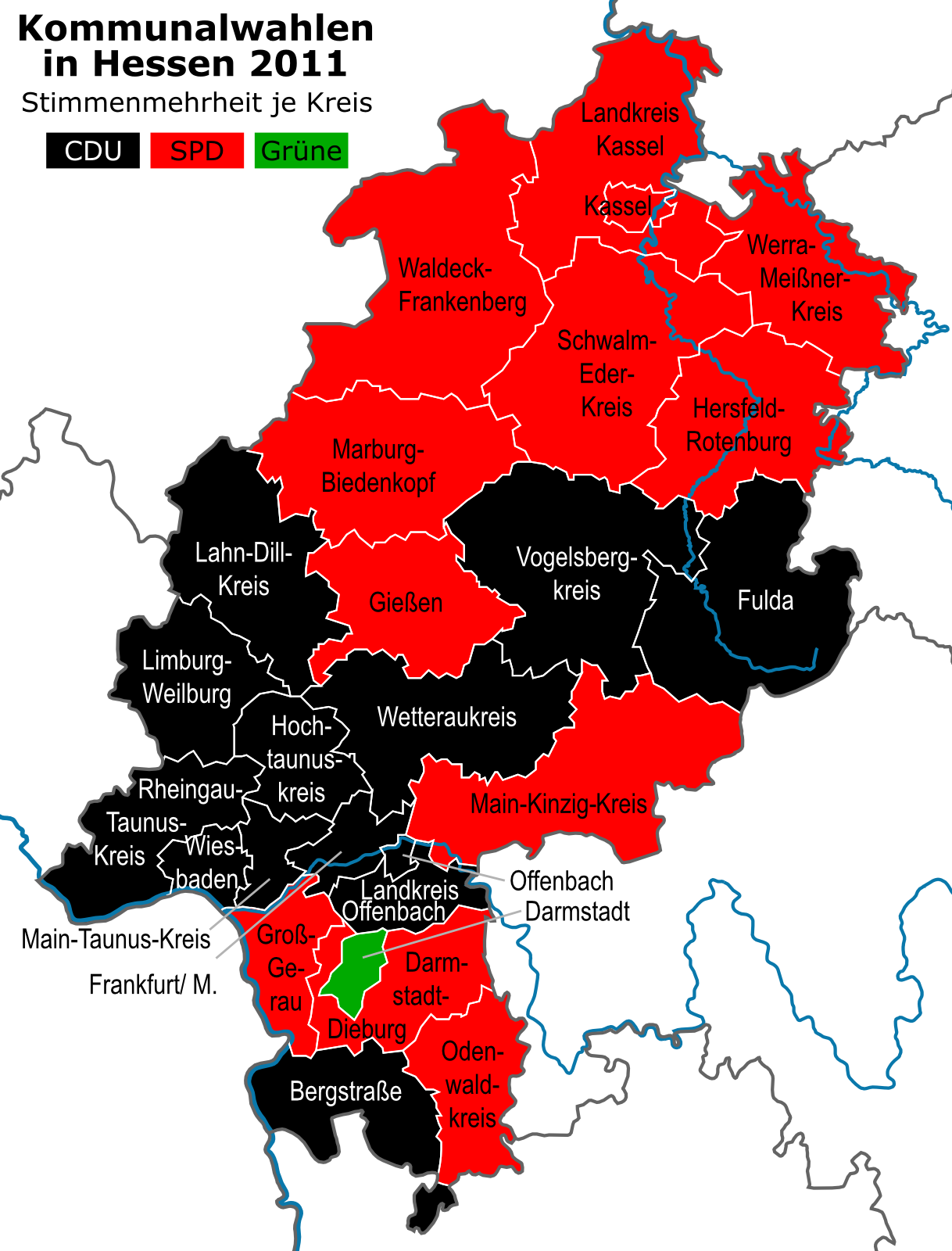 Kommunalwahlen in Hessen 2011