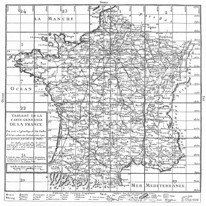 échelle carte de la france